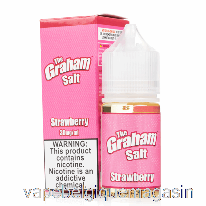 Vape Juice Fraise Sel - The Graham - Mamasan E-liquide - 30ml 50mg